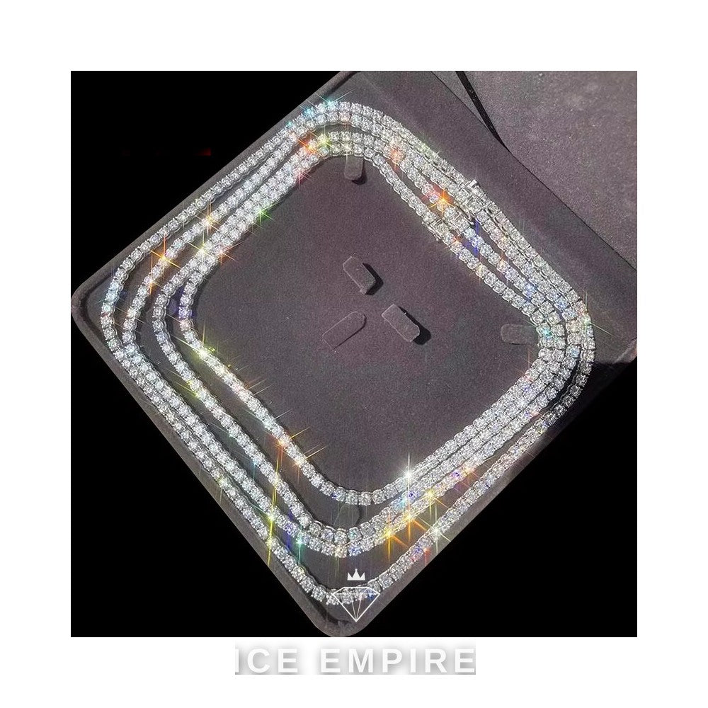 Iced Out Gold Plated Moissanite Cuban Chain