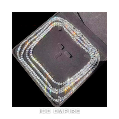 Iced Out Gold Plated Moissanite Cuban Chain