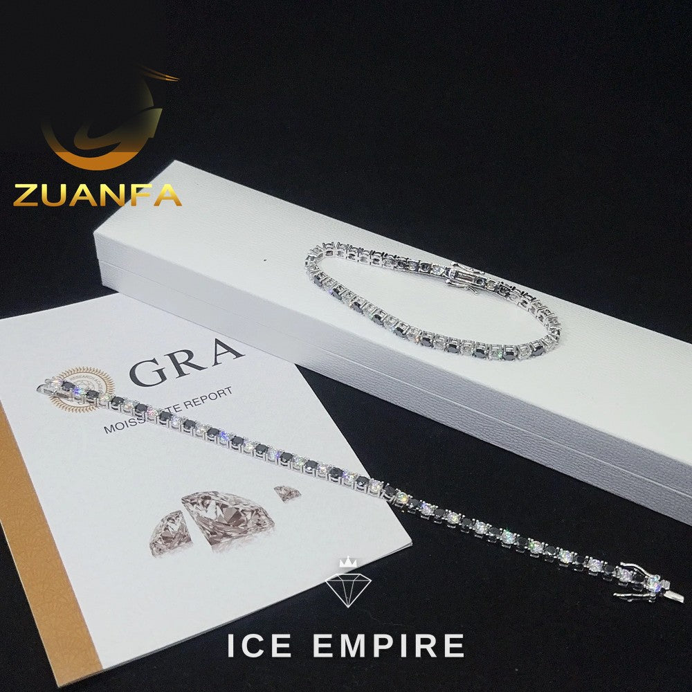 Iced Out Rose Gold Plated Moissanite Cuban Chain