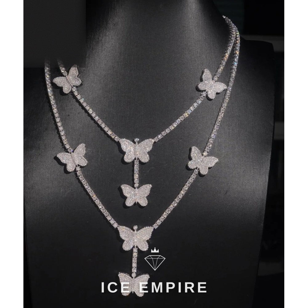 Iced Out Rose Gold Plated Moissanite Cuban Chain