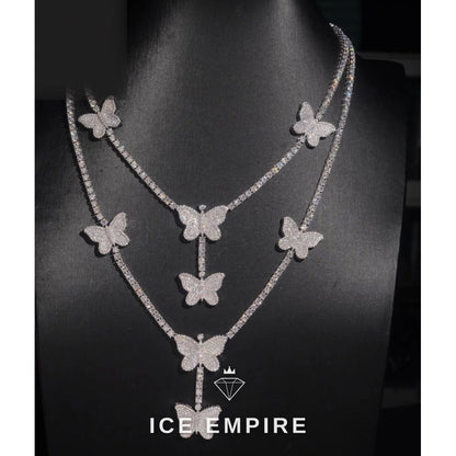 Iced Out Rose Gold Plated Moissanite Cuban Chain