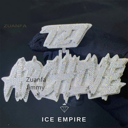 Iced Out 925 Silver Pendant