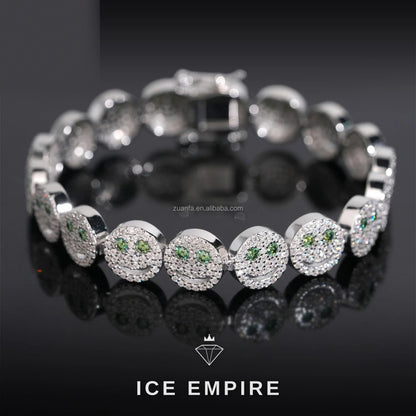 Iced Out 925 Silver Moissanite Cuban Chain
