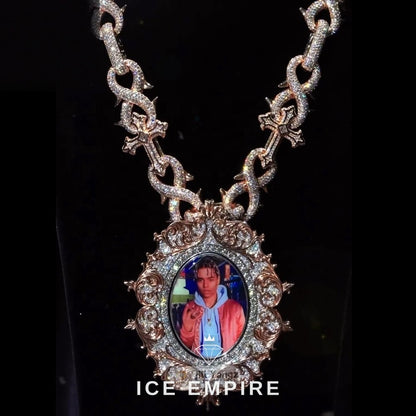Iced Out 925 Silver Moissanite Pendant