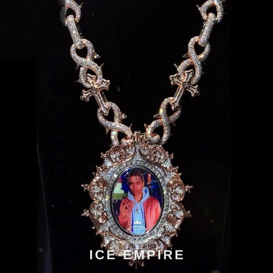 Iced Out 925 Silver Moissanite Pendant