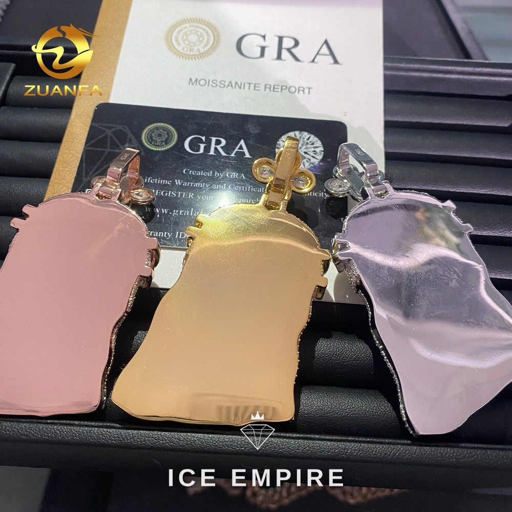 Iced Out 925 Silver Pendant