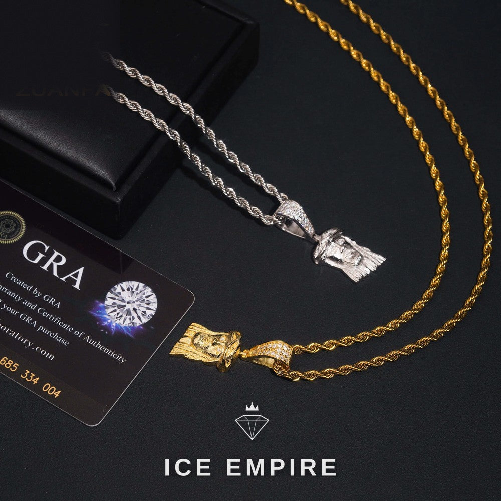 Iced Out Baguette Gold Plated Pendant