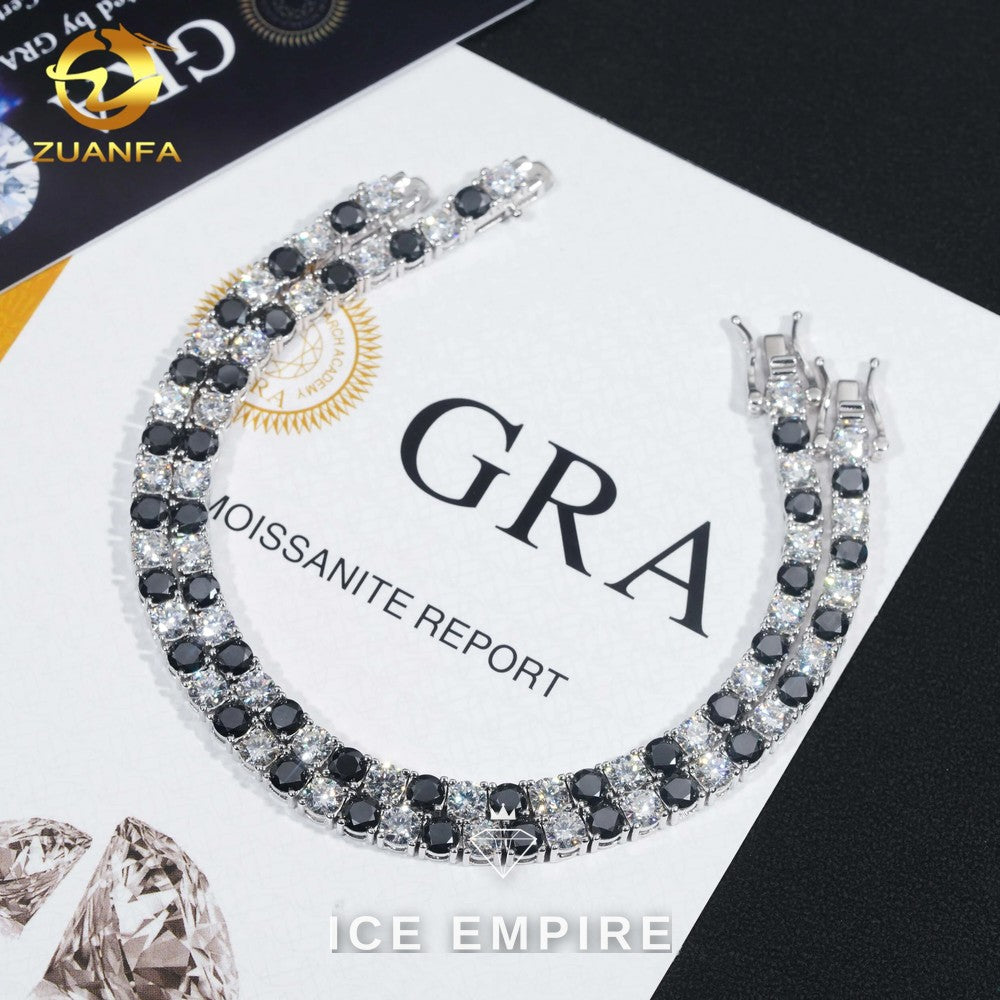 Iced Out Rose Gold Plated Moissanite Cuban Chain