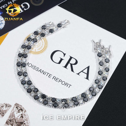 Iced Out Rose Gold Plated Moissanite Cuban Chain