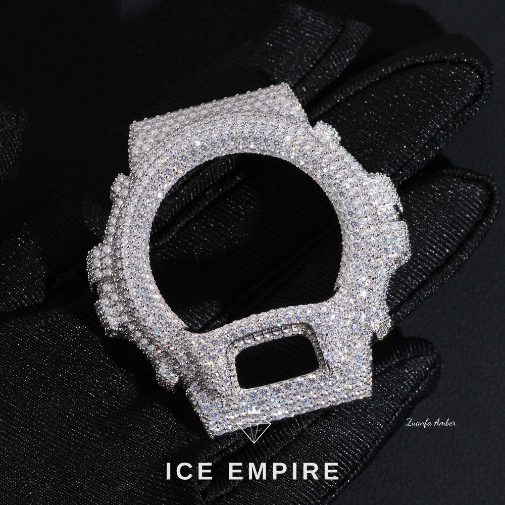 Iced Out 925 Silver Moissanite Watch
