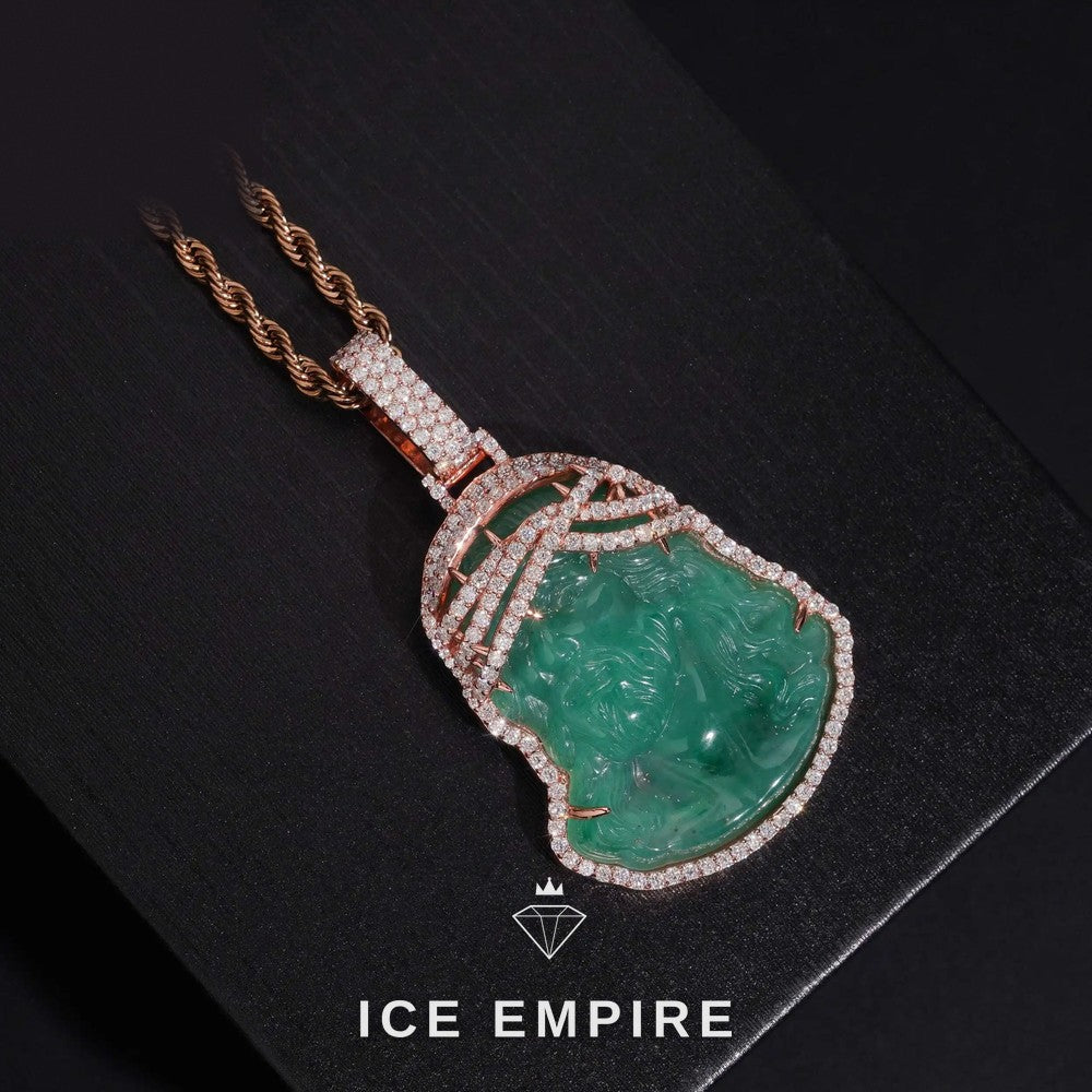Iced Out 925 Silver Moissanite Pendant