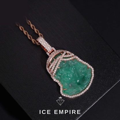 Iced Out 925 Silver Moissanite Pendant