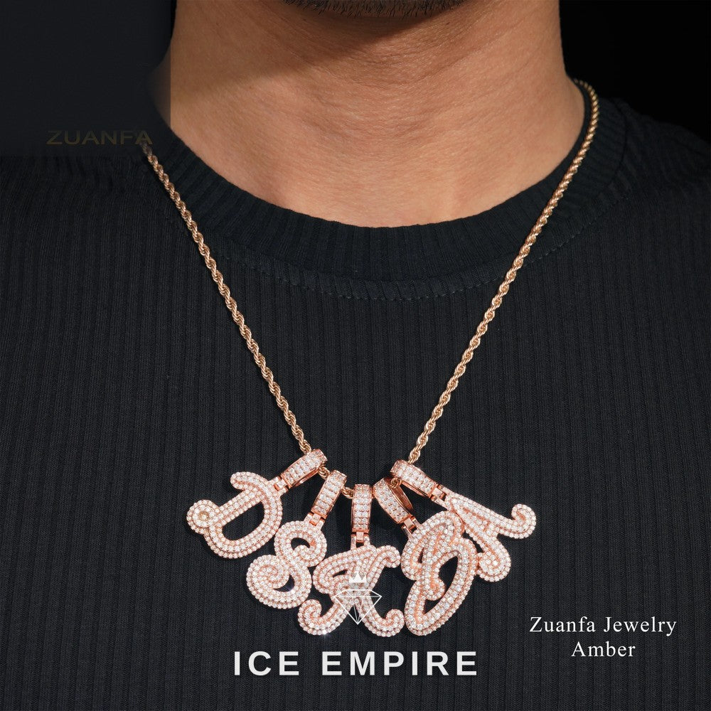 Iced Out Gold Plated Moissanite Pendant