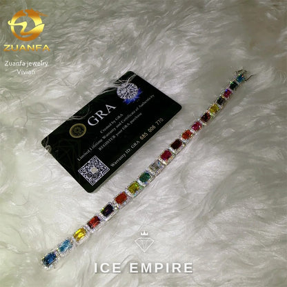 Iced Out 925 Silver Moissanite Cuban Chain