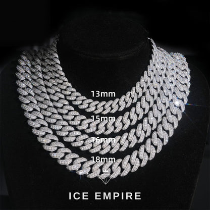 Iced Out Rose Gold Plated Moissanite Cuban Chain