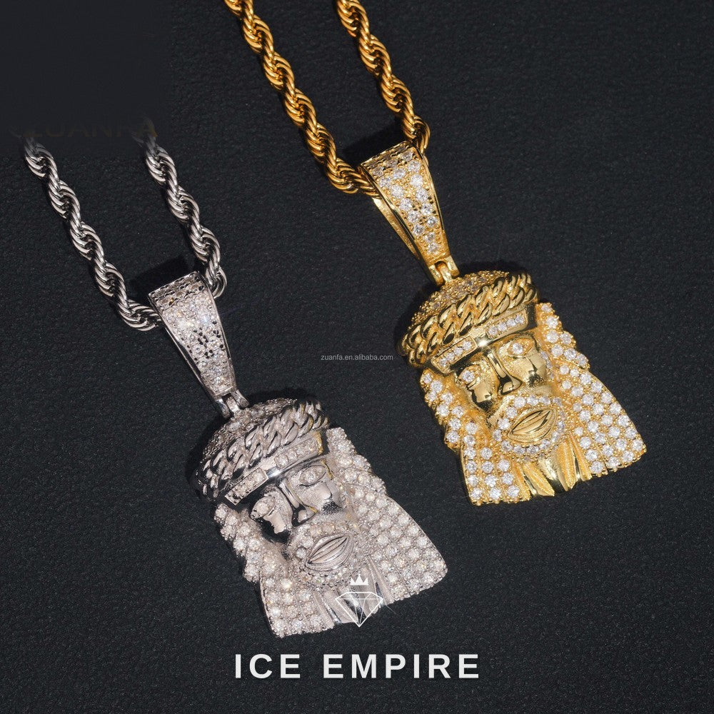 Iced Out 925 Silver Pendant