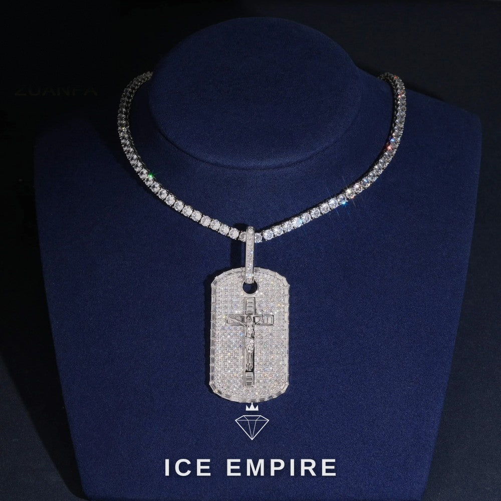 Iced Out 925 Silver Moissanite Pendant