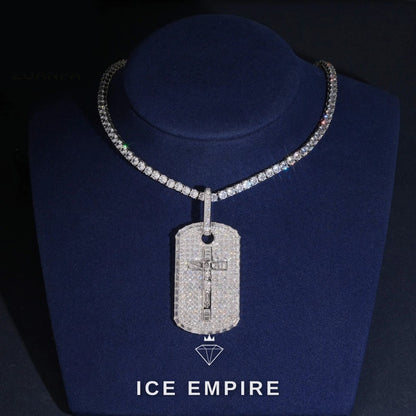 Iced Out 925 Silver Moissanite Pendant
