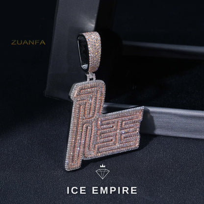 Iced Out Rose Gold Lab Grown Diamond Pendant