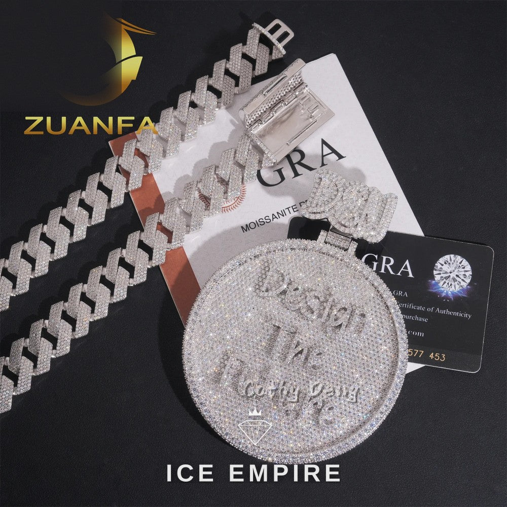 Iced Out Baguette Rose Gold Plated Cuban Chain