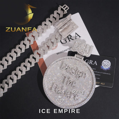 Iced Out Baguette Rose Gold Plated Cuban Chain