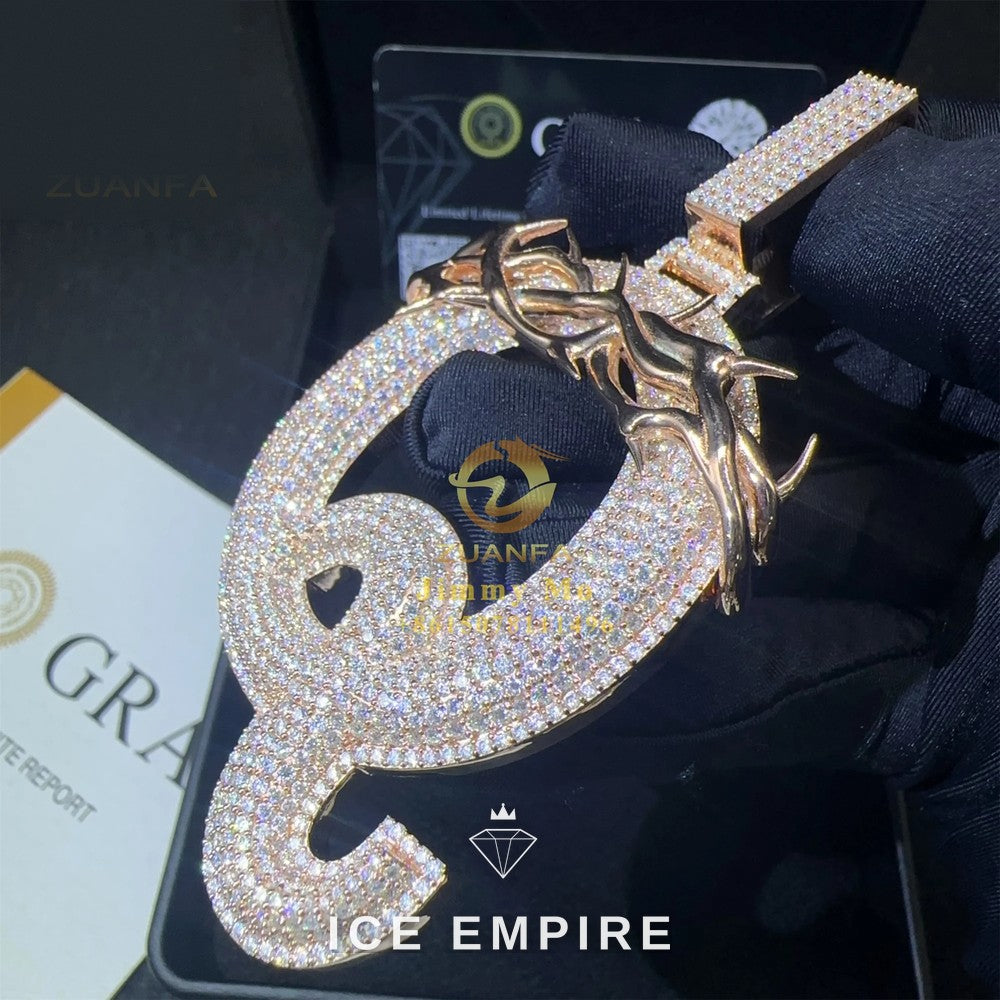 Iced Out 925 Silver Pendant
