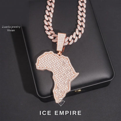Iced Out 925 Silver Moissanite Pendant