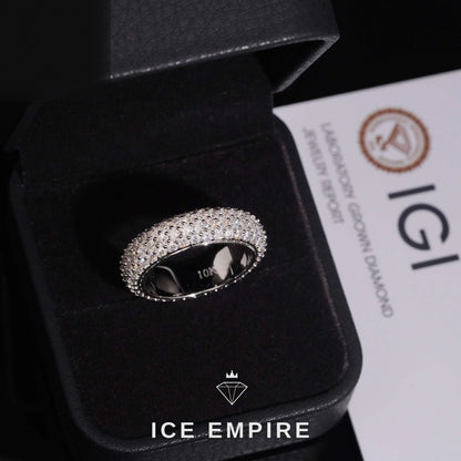 Iced Out Gold Plated Lab Grown Diamond Ring