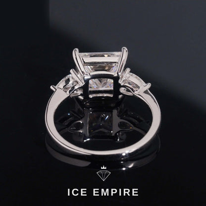 Iced Out Gold Plated Moissanite Wedding Band