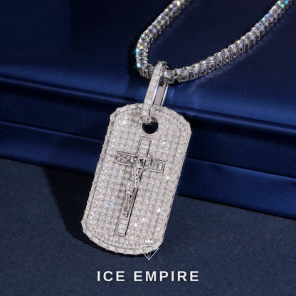 Iced Out 925 Silver Moissanite Pendant