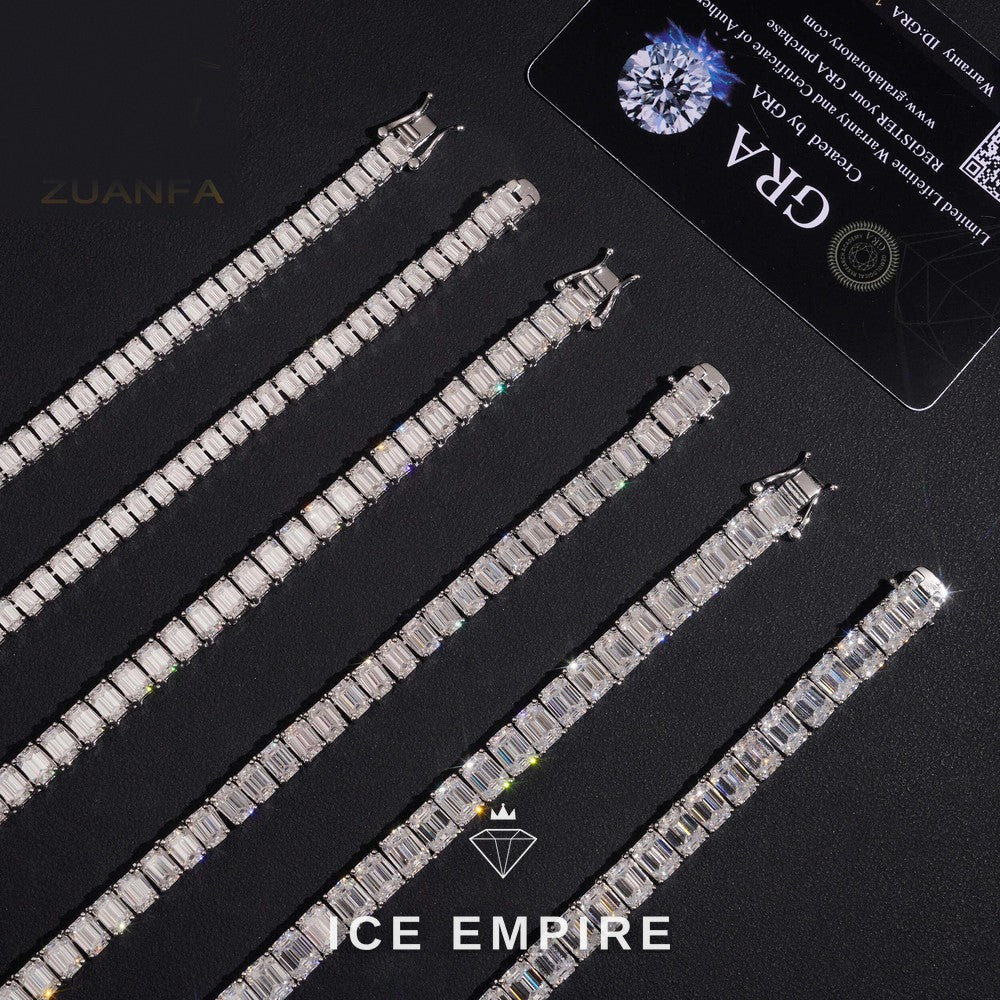 Iced Out Gold Plated Moissanite Cuban Chain