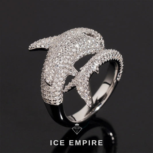 Iced Out 925 Silver Moissanite Ring
