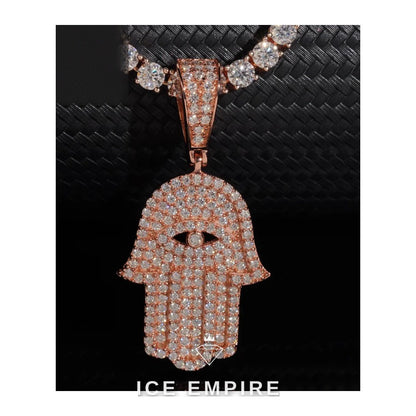 Iced Out 925 Silver Moissanite Pendant