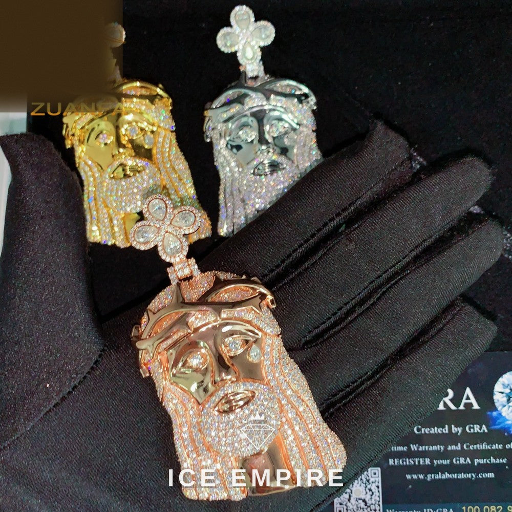 Iced Out 925 Silver Pendant
