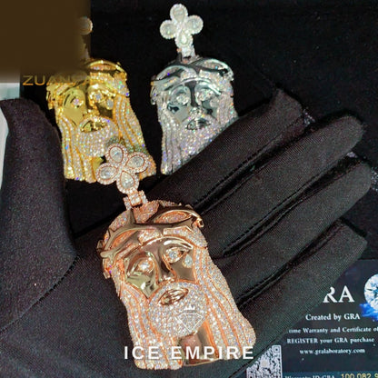 Iced Out 925 Silver Pendant