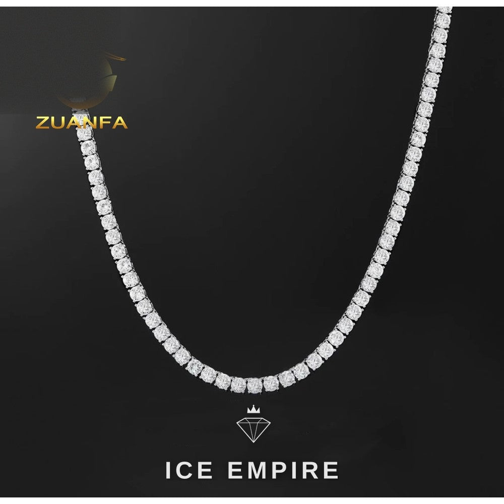Iced Out Rose Gold Plated Cuban Chain