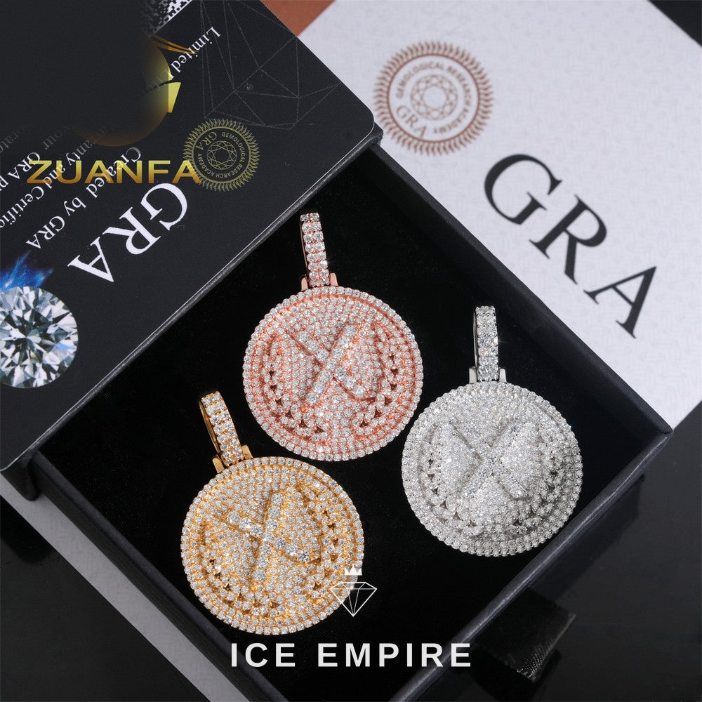 Iced Out Rose Gold Plated Pendant