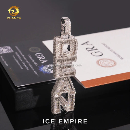 Iced Out Baguette Gold Plated Pendant