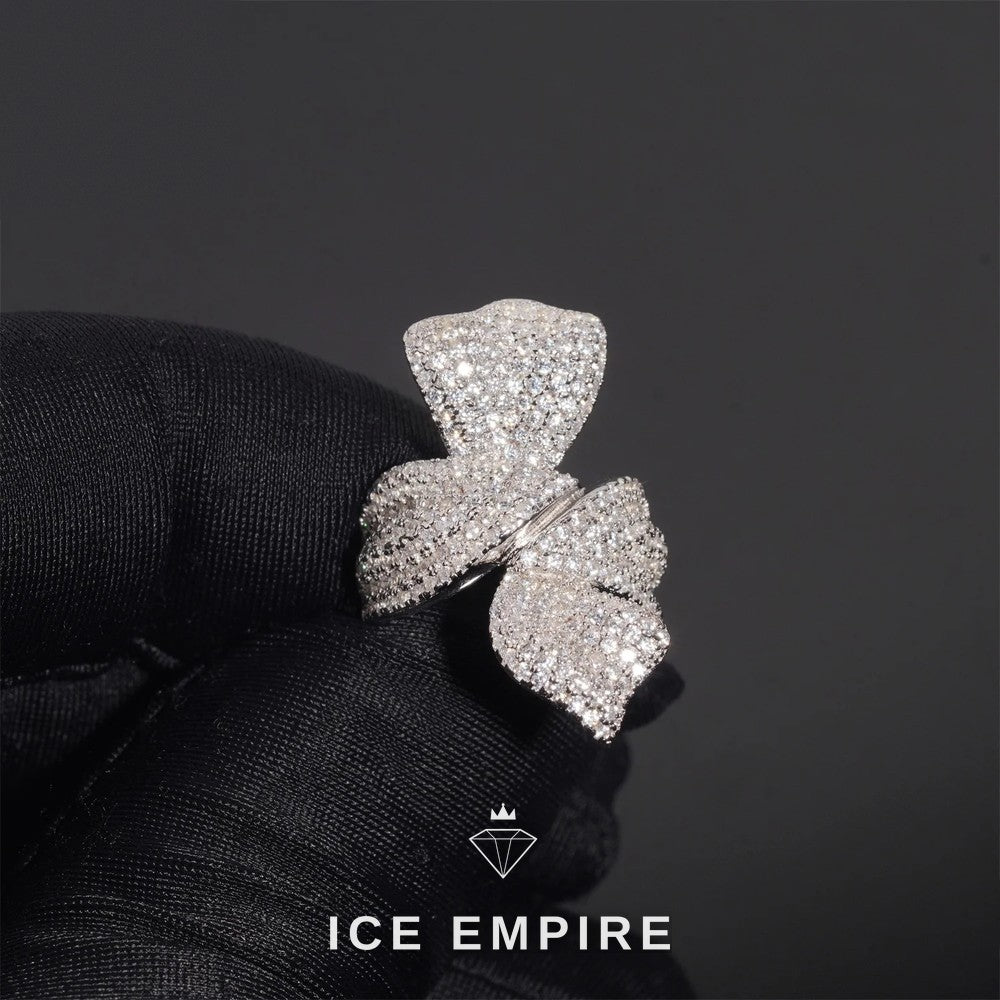 Iced Out 925 Silver Moissanite Ring