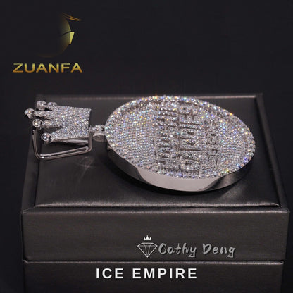 Iced Out Rose Gold Plated Cuban Chain