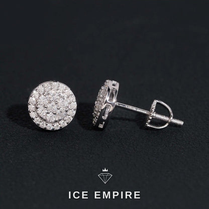 Iced Out 925 Silver Moissanite Earrings