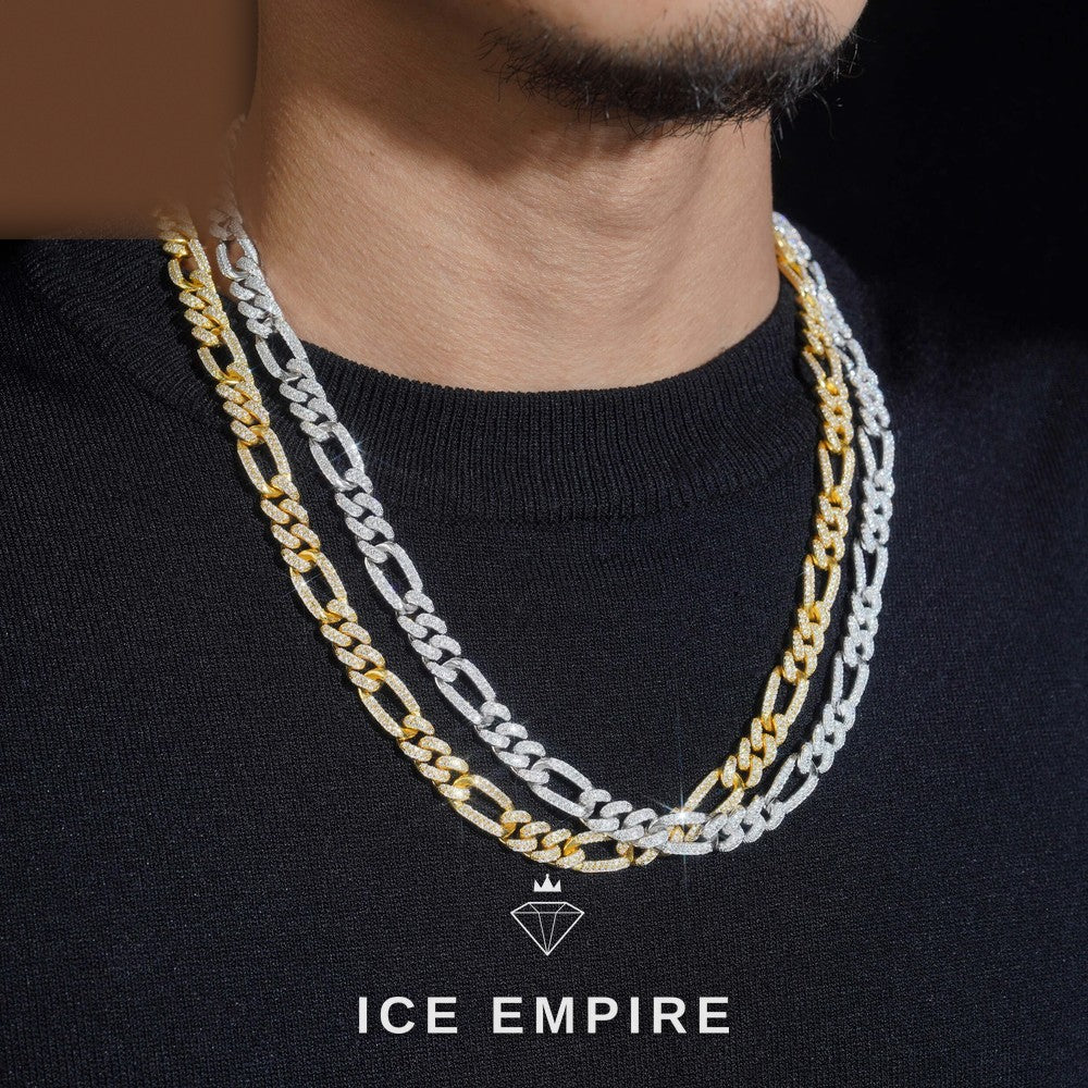 Iced Out Rose Gold Plated Moissanite Cuban Chain