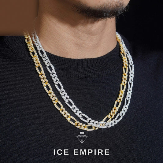 Iced Out Rose Gold Plated Moissanite Cuban Chain