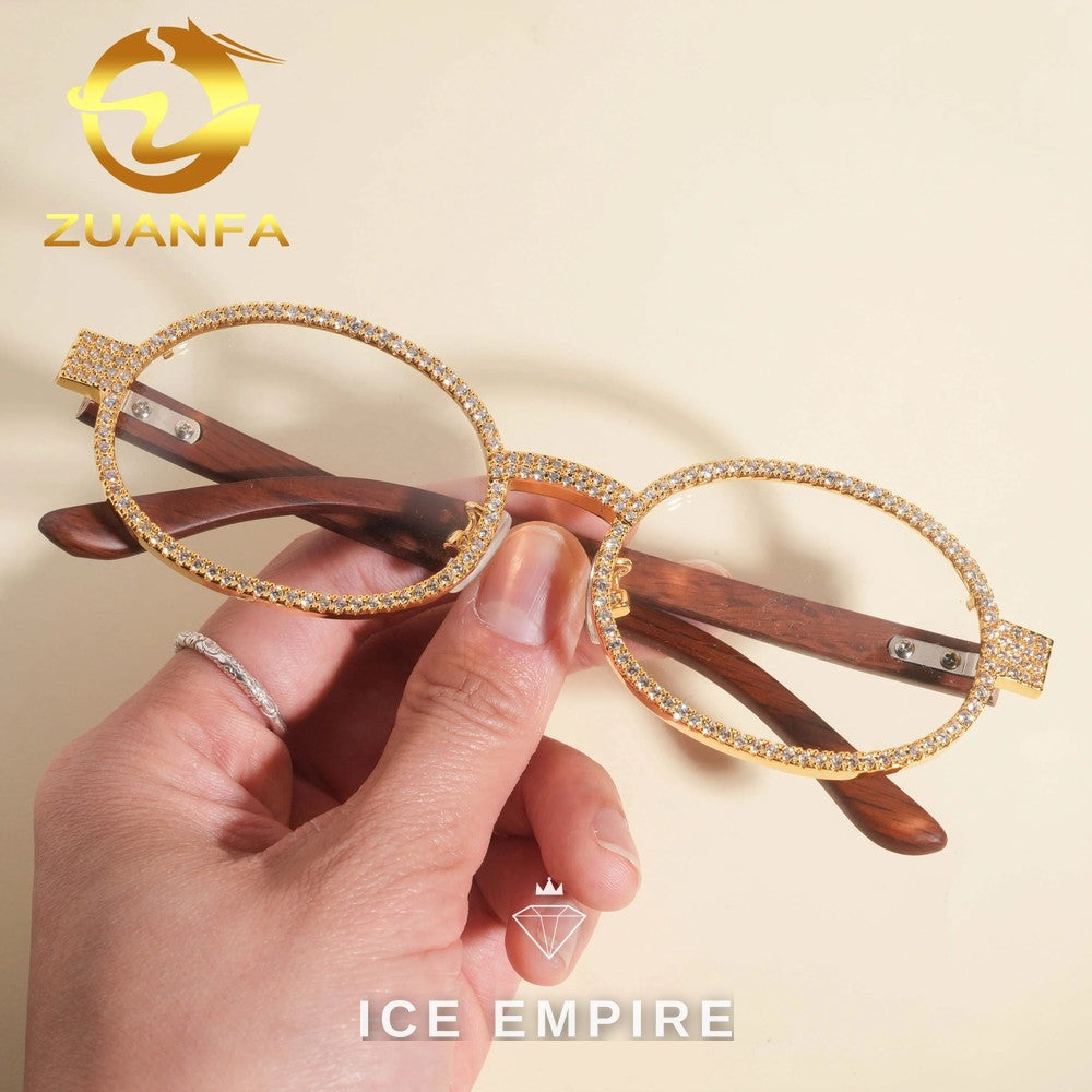 Iced Out 925 Silver Glasses