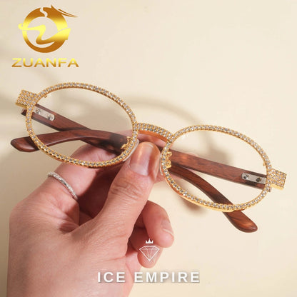 Iced Out 925 Silver Glasses