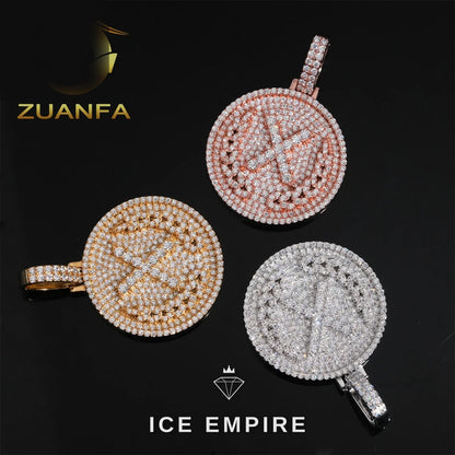 Iced Out Rose Gold Plated Pendant