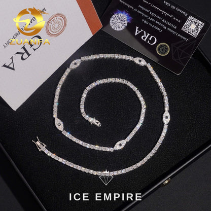Iced Out Rose Gold Plated Moissanite Cuban Chain