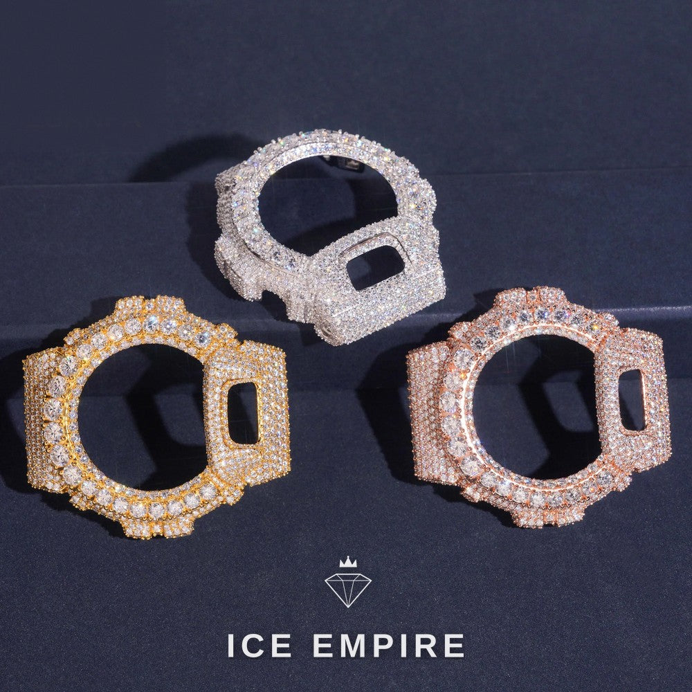 Iced Out 925 Silver Moissanite Watch