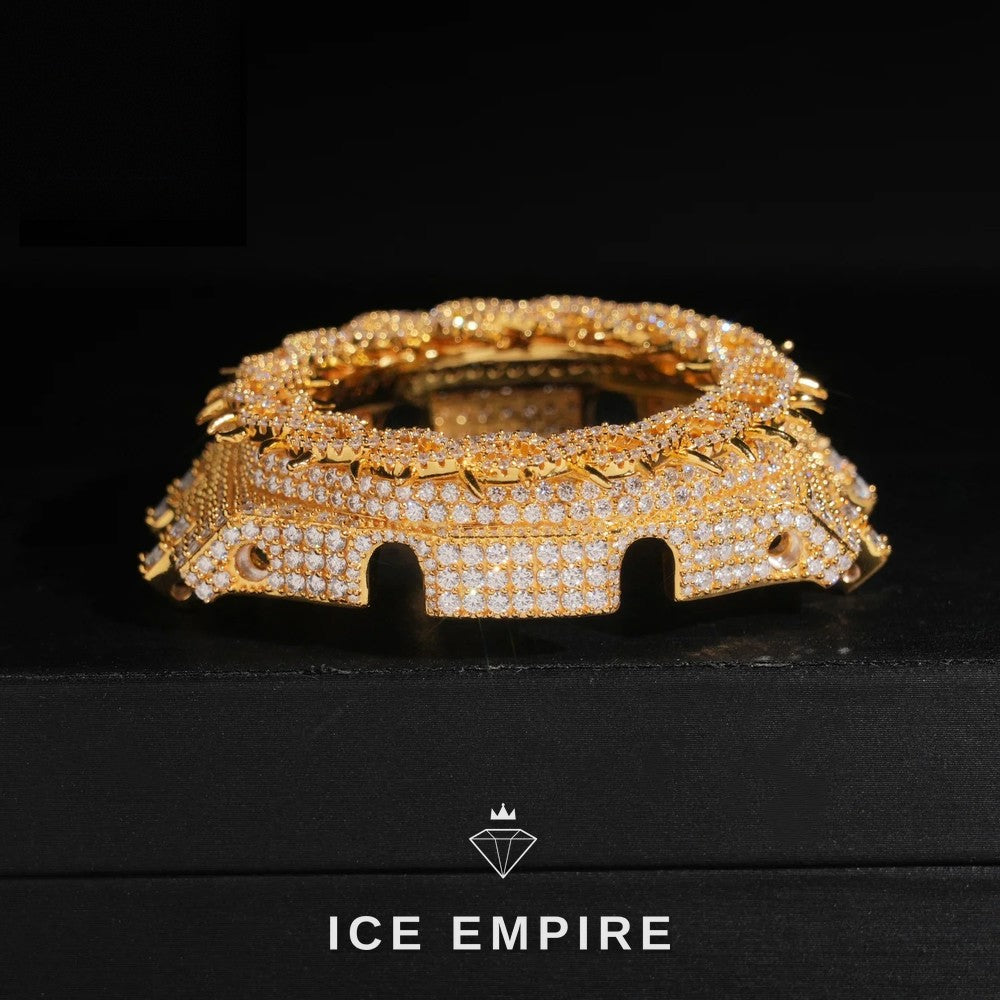 Iced Out 925 Silver Moissanite Watch