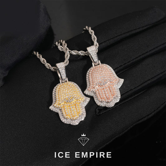 Iced Out 925 Silver Pendant